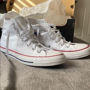 White converse high tops